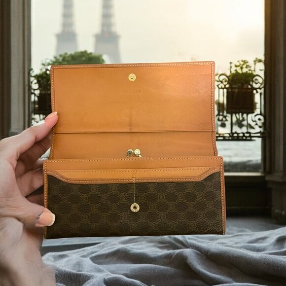 Celine Macadam Triomphe Long Wallet - EUC Vintage - Picture 3 of 8
